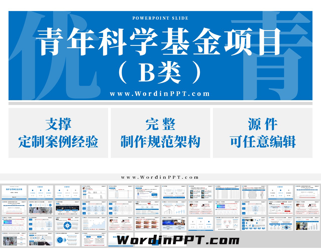 2025青年科学基金项目（B类）答辩ppt模板